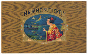 Madame Butterfly Brand Inner Cigar Box Label