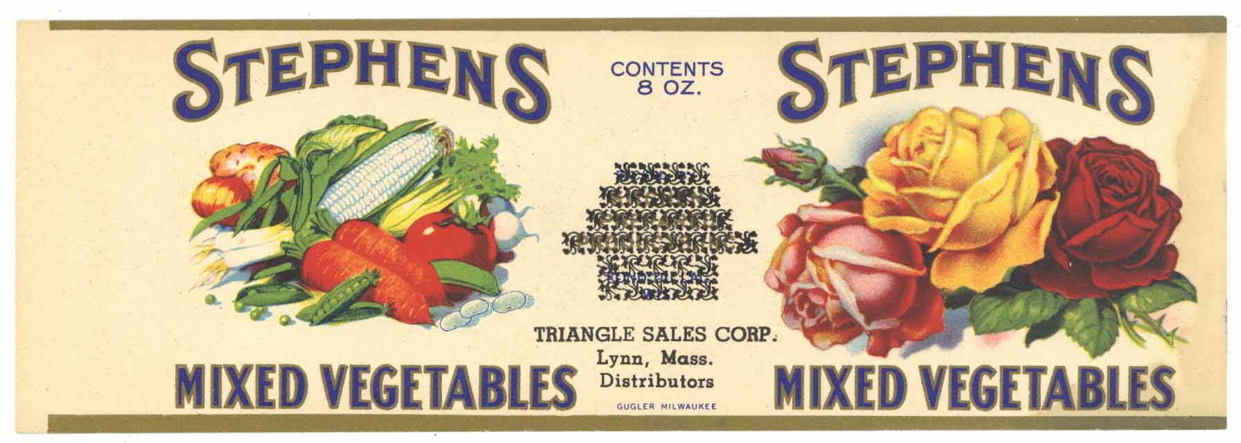 Stephens Brand Vintage Mixed Vegetables Can Label – thelabelman