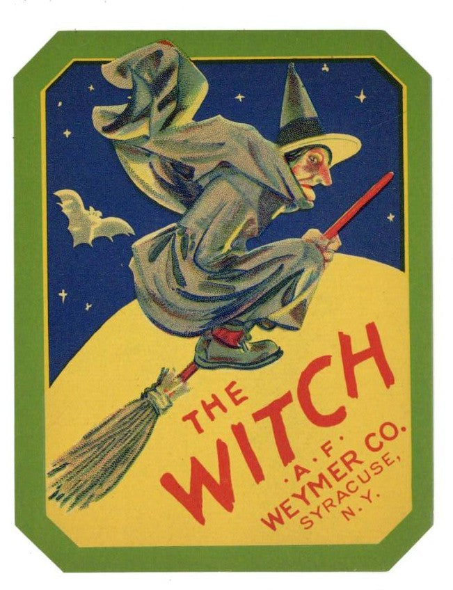 The Witch Brand Vintage Syracuse New York Broom Label – thelabelman