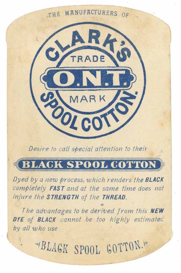 Victorian Trade Card, Clark's Spool Cotton Thread. – thelabelman