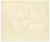Antler Brand Vintage Chelan Washington Apple Crate Label, blue border