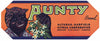 Aunty Brand Vintage Bartow Florida Citrus Crate Label, s
