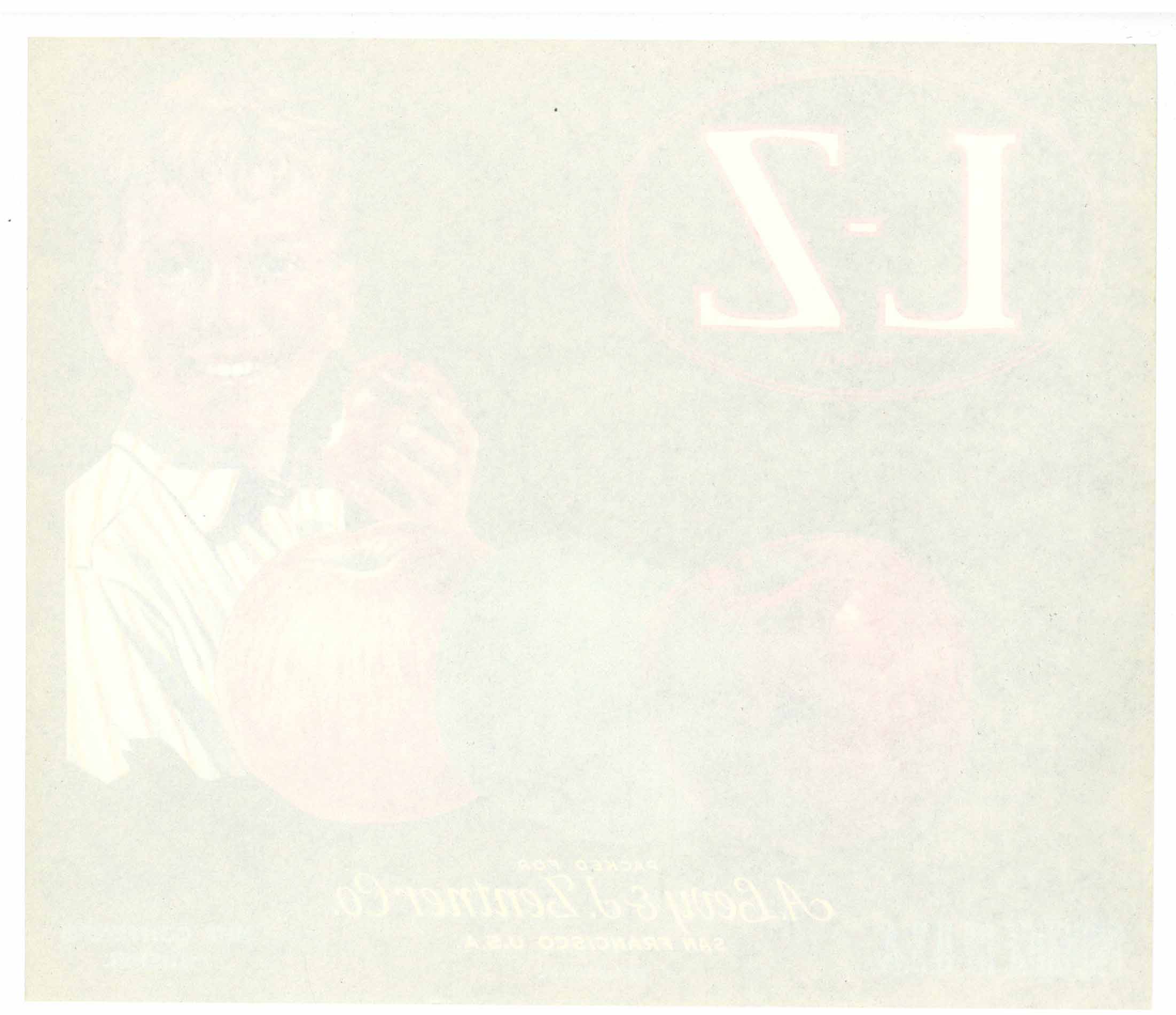 L Z Brand Vintage Levy Zentner Apple Crate Label – thelabelman