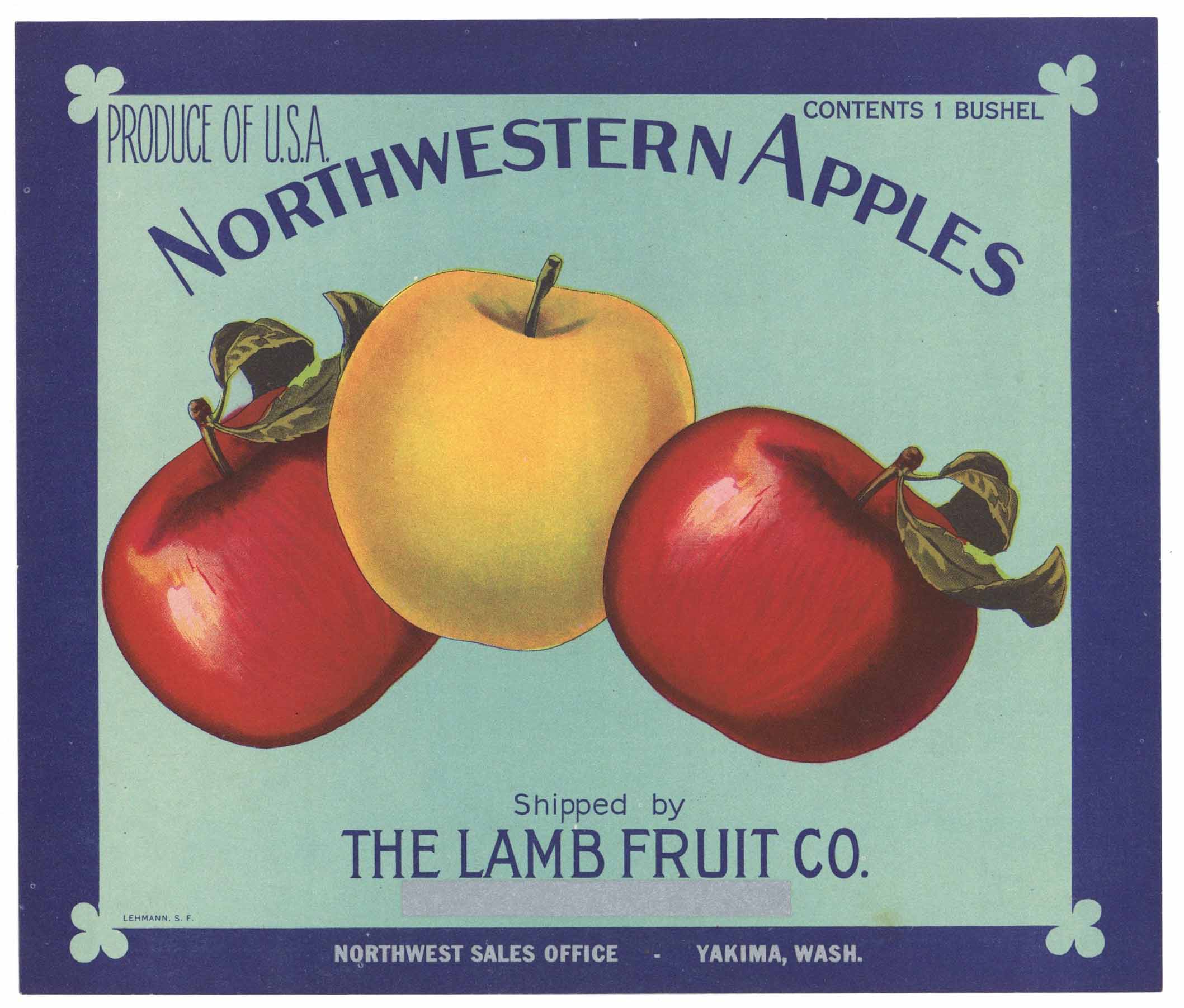 vintage apple labels
