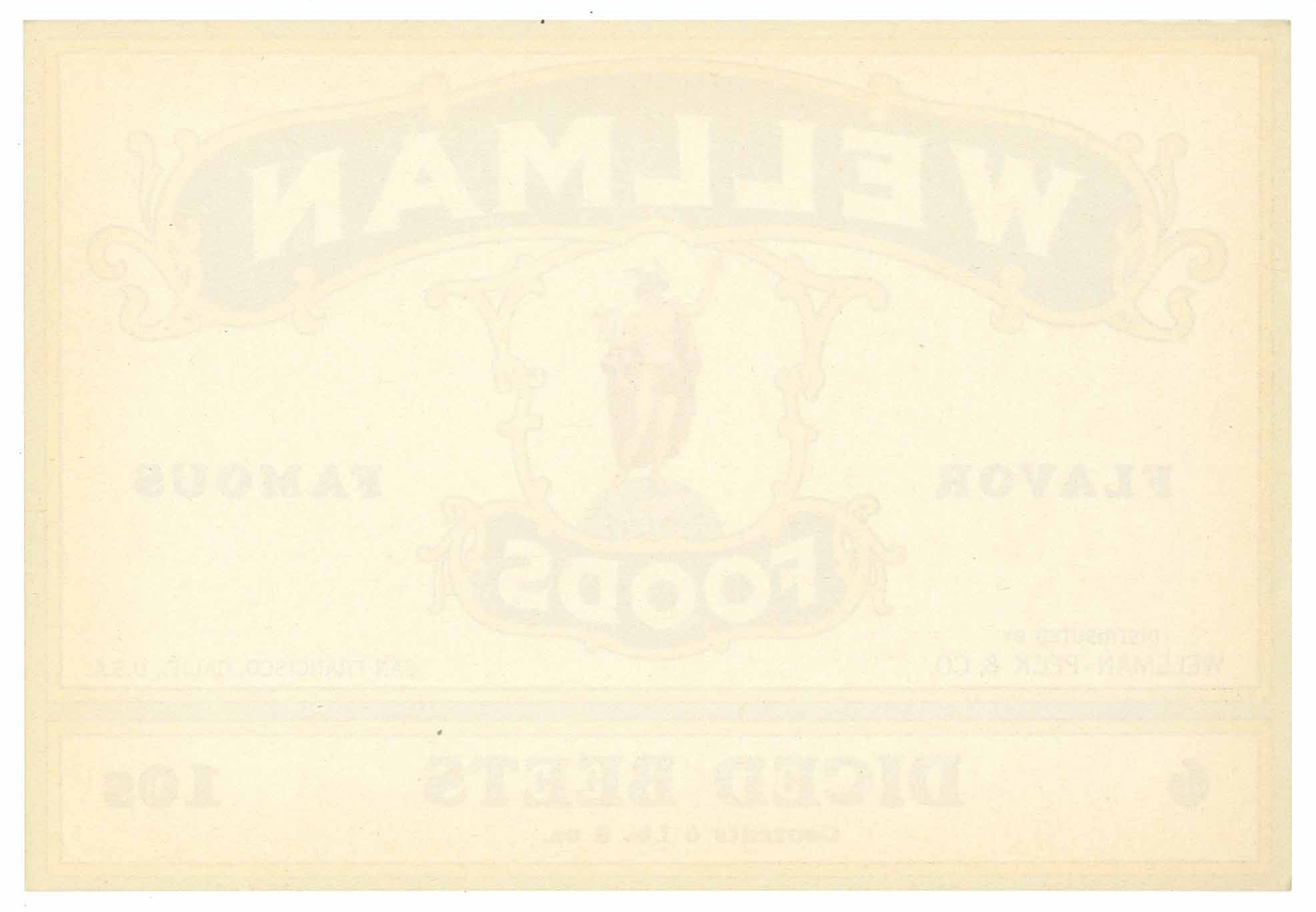 Wellman Brand Vintage Wellman-Peck Co Can Label – thelabelman
