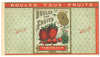 Boules Tous Fruits Brand Vintage French Candy Can Label, large