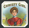 Christy Girl Brand Outer Cigar Box Label