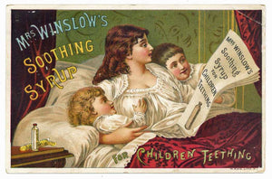 Victorian Trade Mrs. Winslow's Soothing Syrup, Children Teething