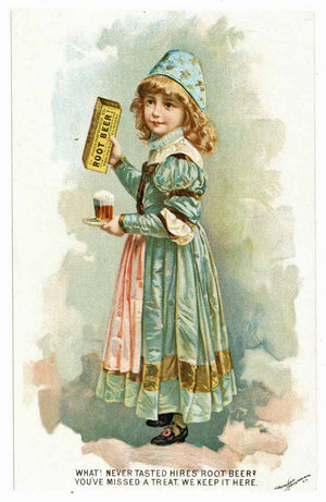 Victorian Trade Card, Hire's Root Beer, Cough Cure.