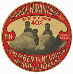 Fromagerie Hurault Dieppe Vintage French Camembert Cheese Label