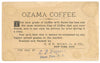 Victorian Trade Card, Ozama Coffee
