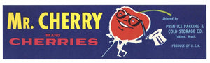 Mr. Cherry Brand Vintage Washington Fruit Crate Label