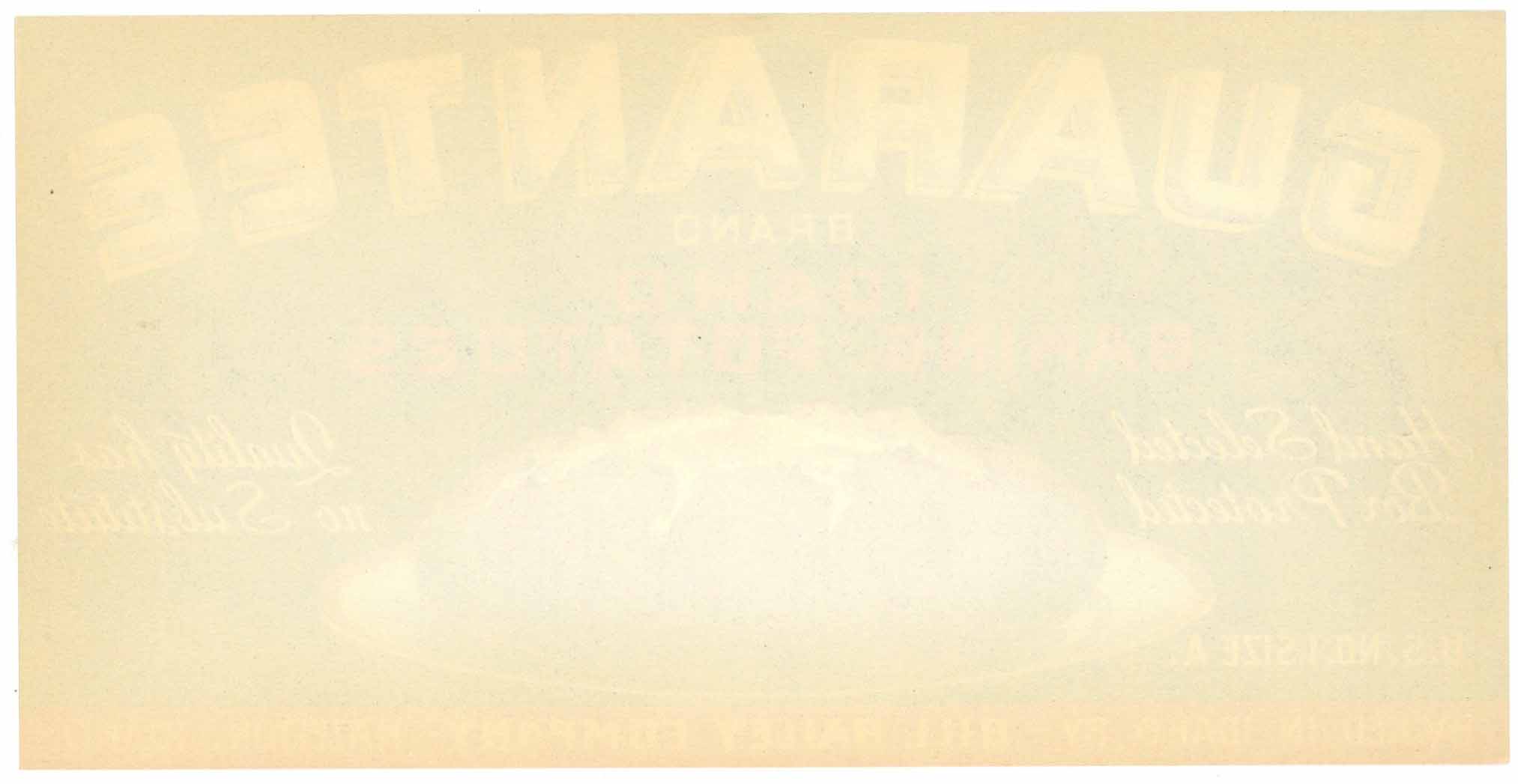 Guarantee Brand Vintage Hazelton Idaho Potato Crate Label thelabelman