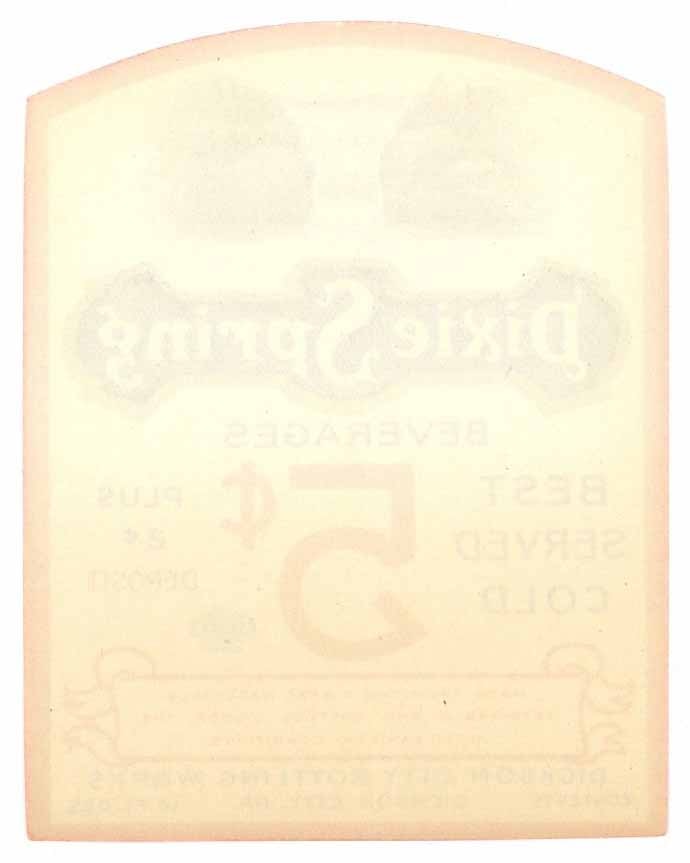 Dixie Springs Brand Vintage Soda Bottle Label – thelabelman