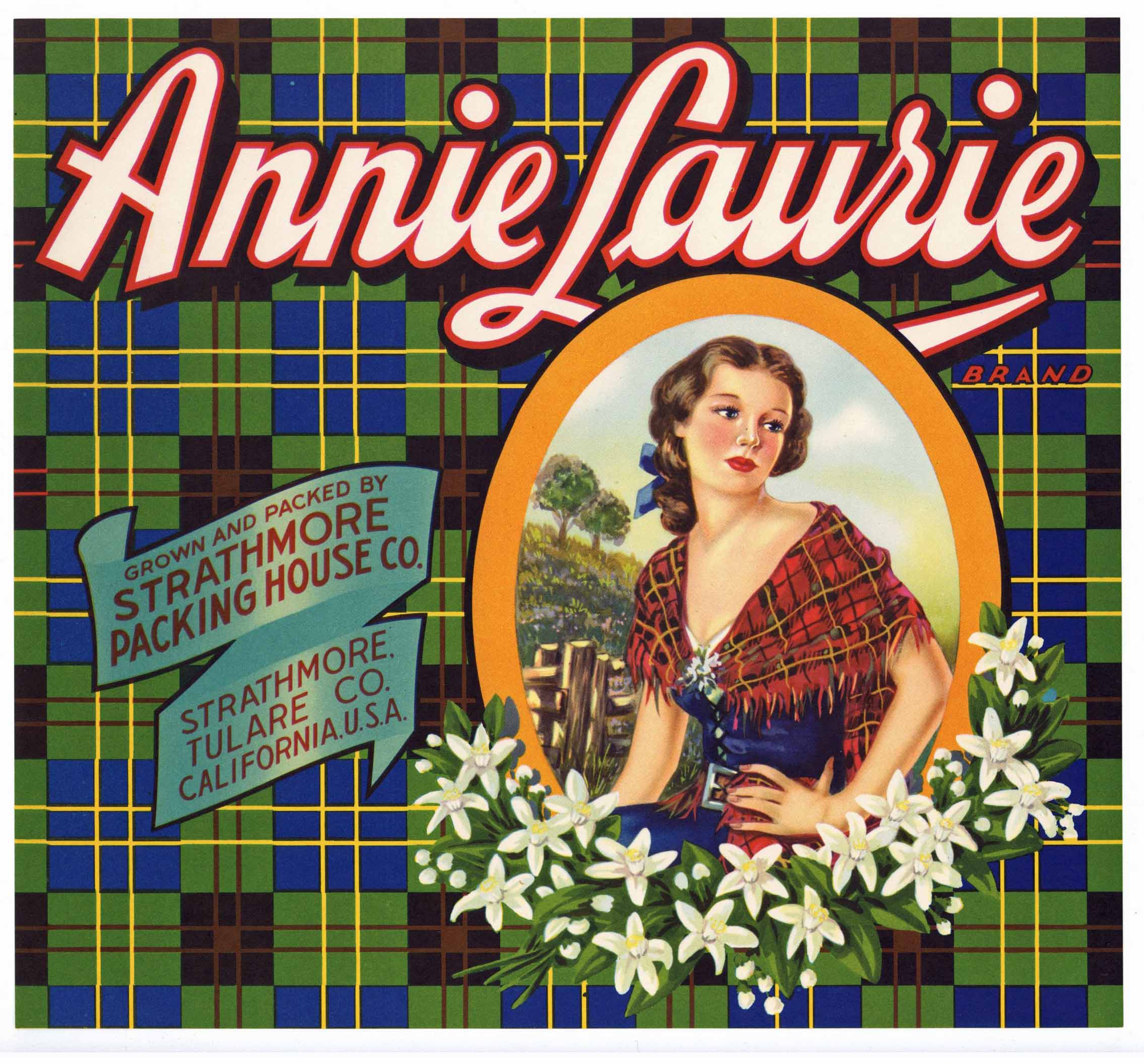 Annie Laurie Brand Vintage Orange Crate Label – thelabelman