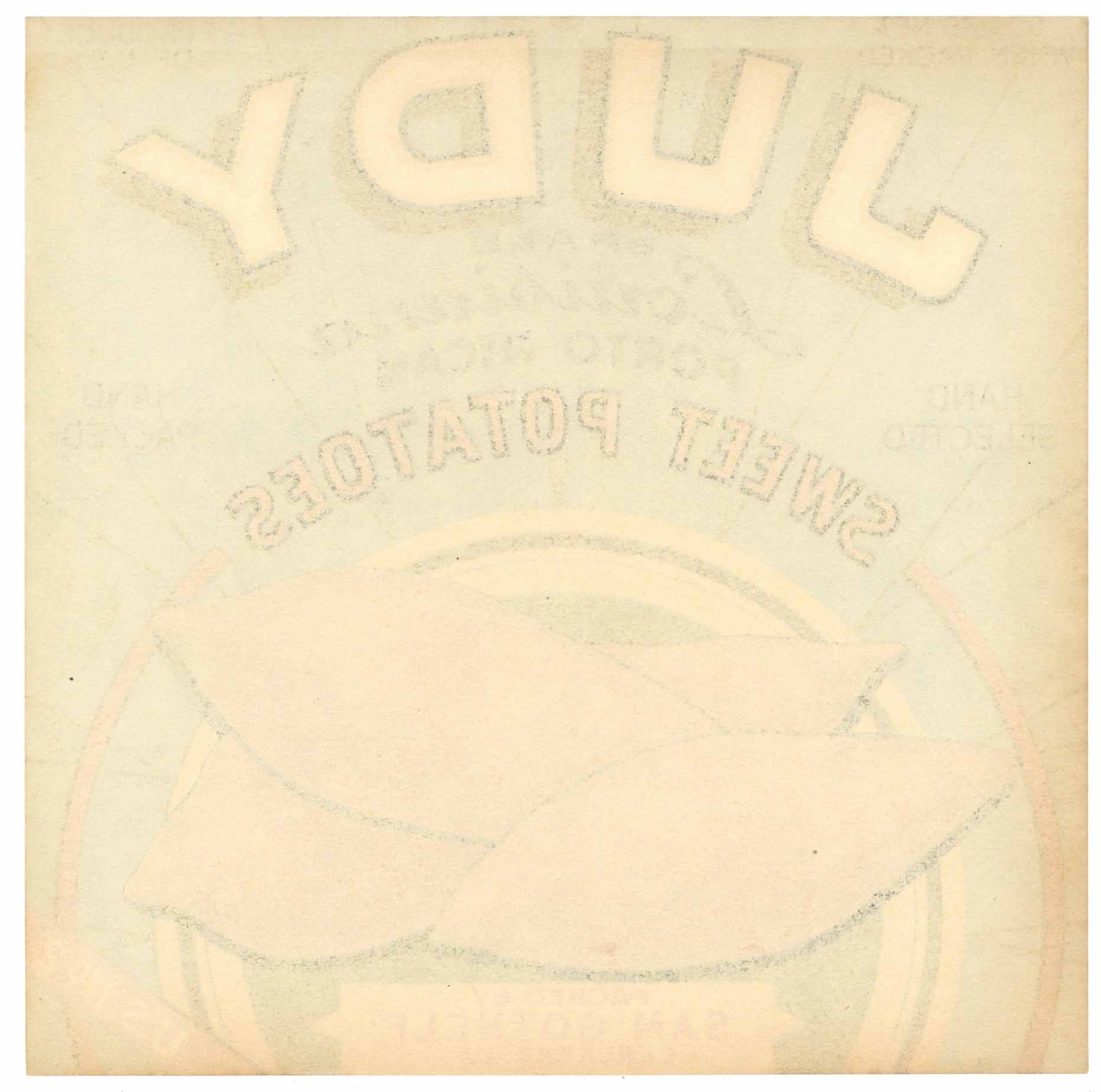 King Brand Vintage Lafayette Louisiana Yam Crate Label, plate