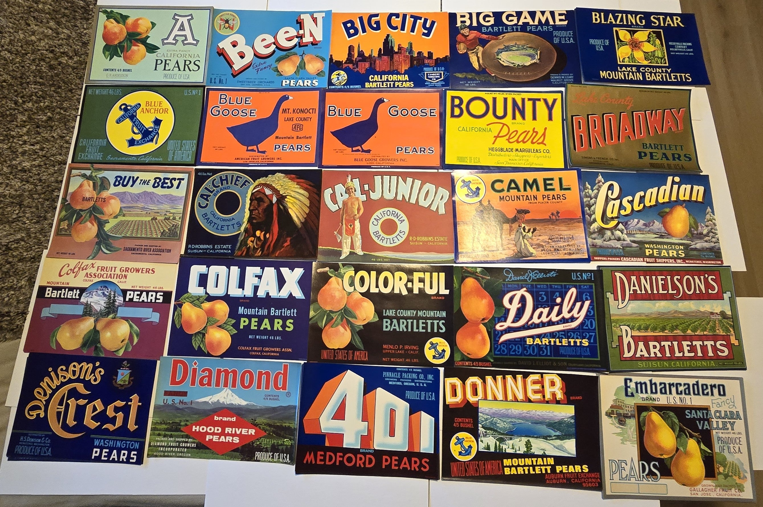 A Collection of 75 Different Pear Crate Labels – thelabelman