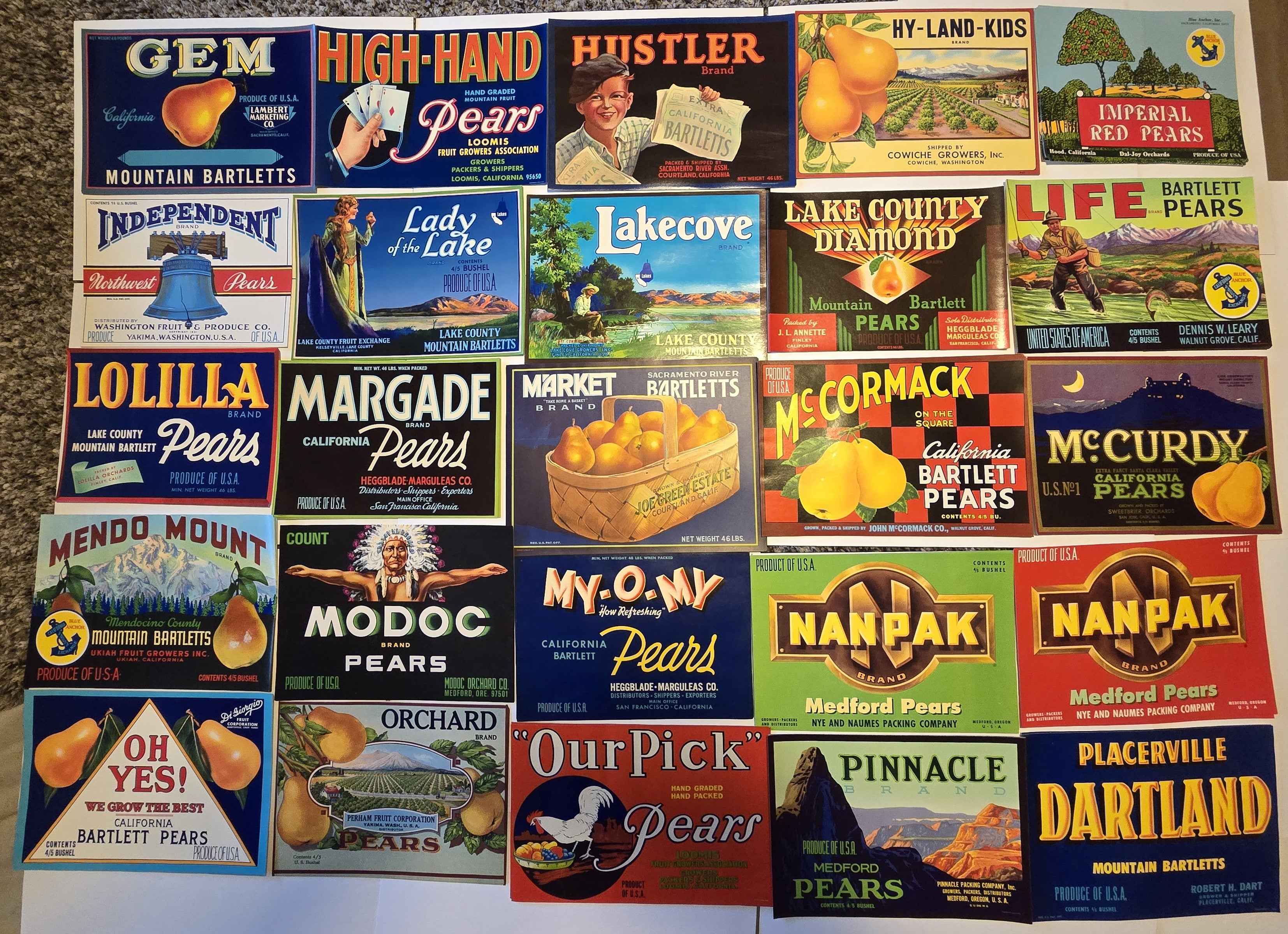 A Collection of 75 Different Pear Crate Labels – thelabelman