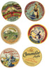 Camembert Cheese Label set of 5