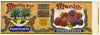 Menlo Brand Vintage Strawberries Can Label