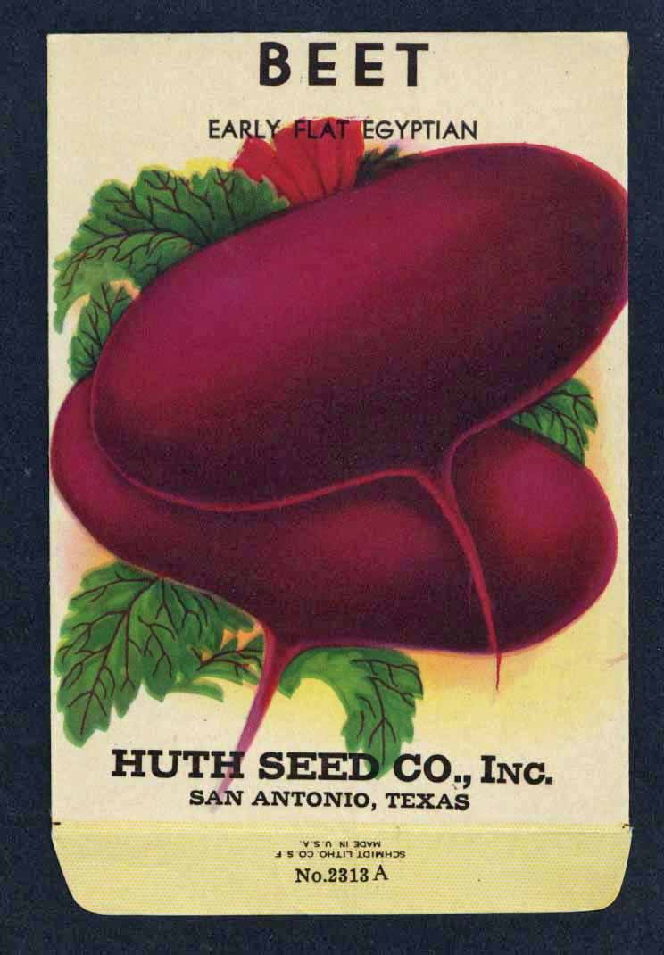 Beet Vintage Huth Seed Co. Seed Packet