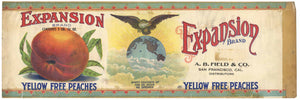 Expansion Brand Vintage Peach Can Label