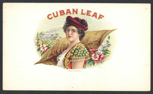 Cuban Leaf Brand Inner Cigar Box Label