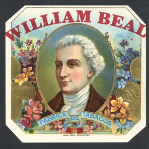 William Beal Brand Outer Cigar Label