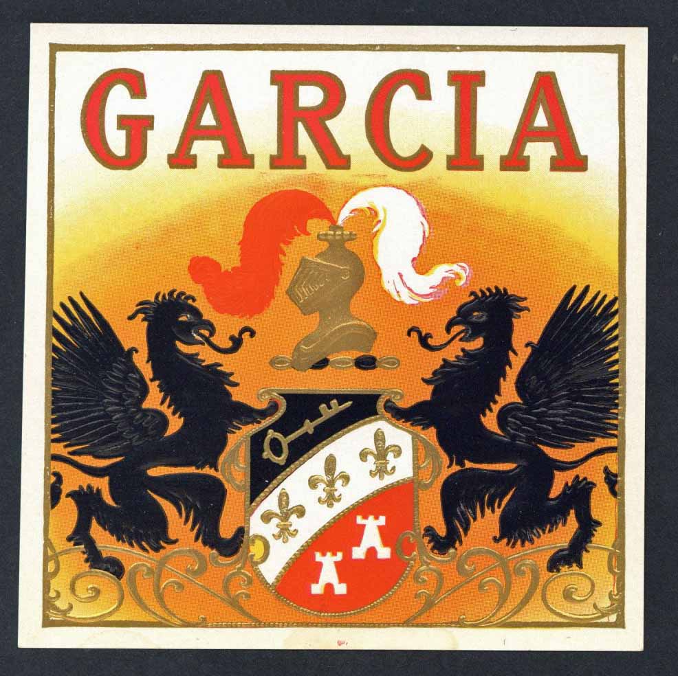 Garcia Brand Outer Cigar Label