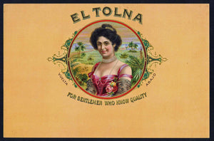 El Tolna Brand Inner Cigar Box Label