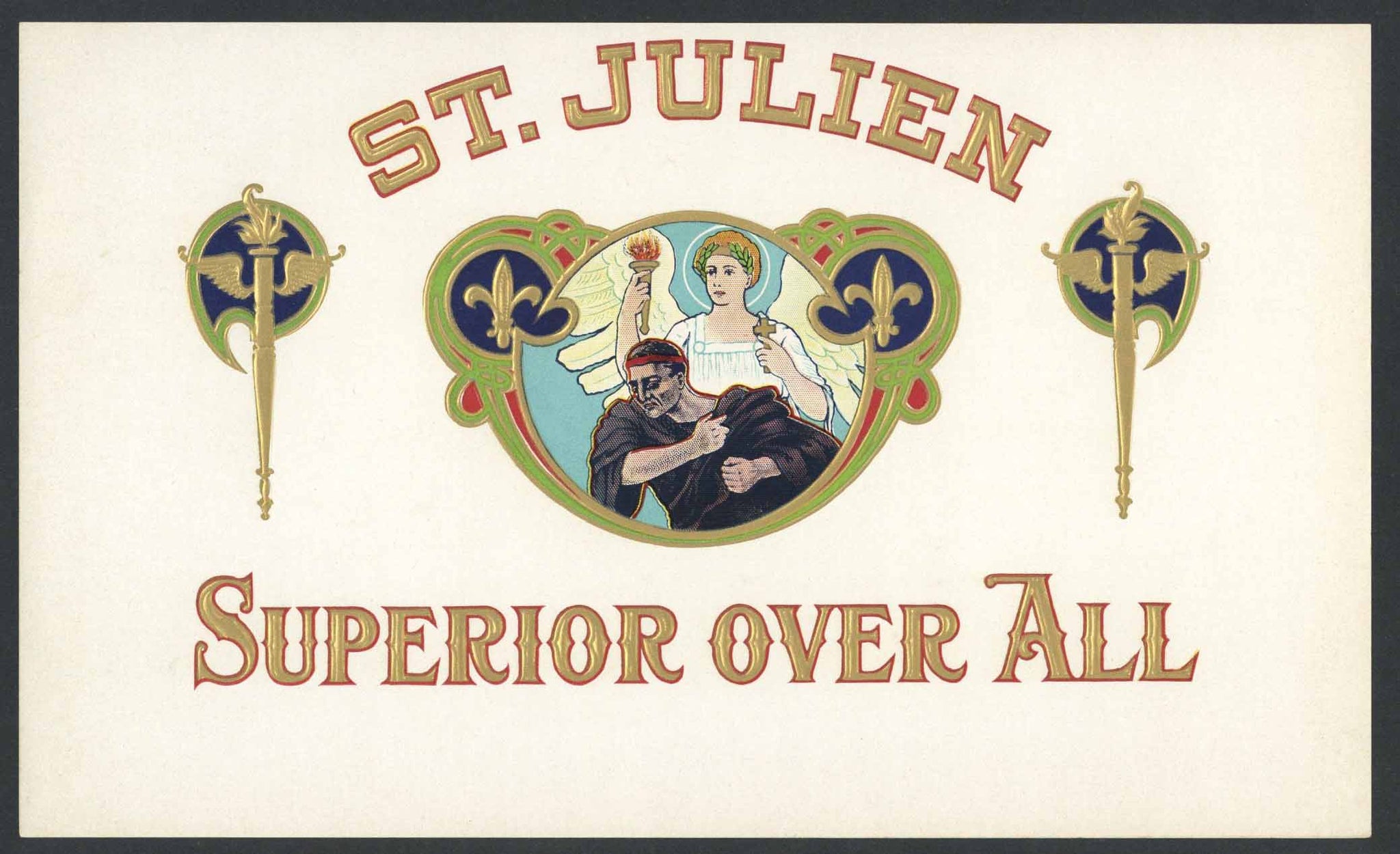 St. Julien Brand Inner Cigar Box Label