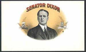 Senator Dixon Brand Inner Cigar Box Label