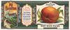 Mt. Hamilton Brand Vintage Peach Can Label