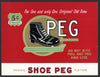 Shoe Peg Brand Inner Cigar Box Label