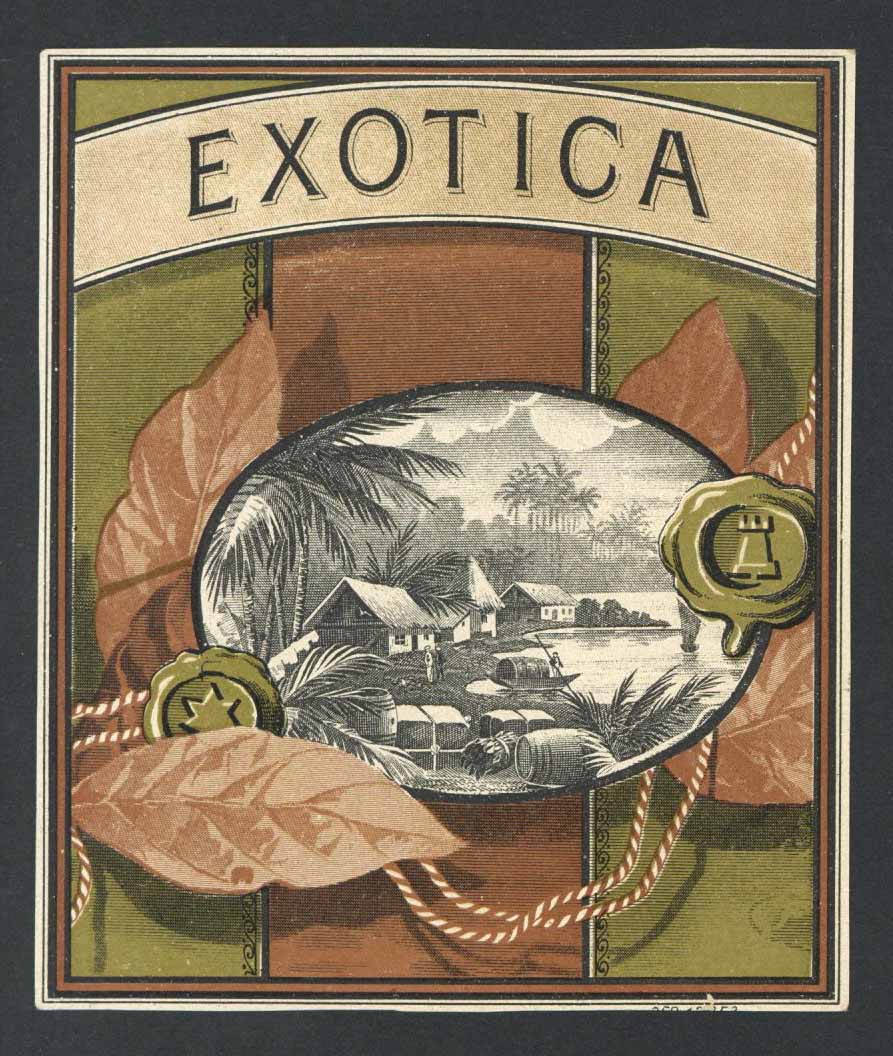 Exotica Brand Outer Cigar Label