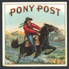 Pony Post Brand Outer Cigar Label