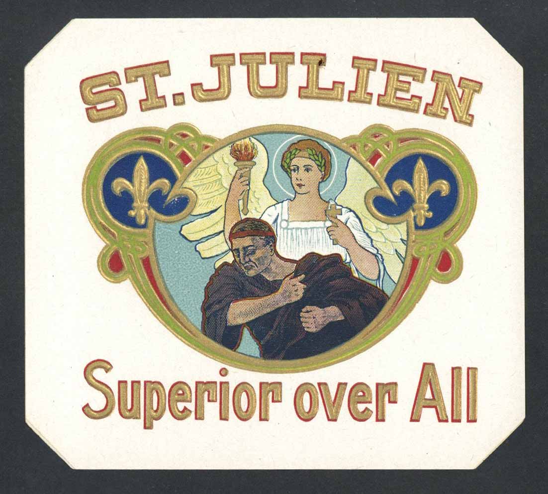 St. Julien Brand Outer Cigar Label