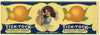 Tick Tock Brand Vintage Pear Can Label