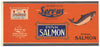 Serv-us Brand Vintage Salmon Can Label