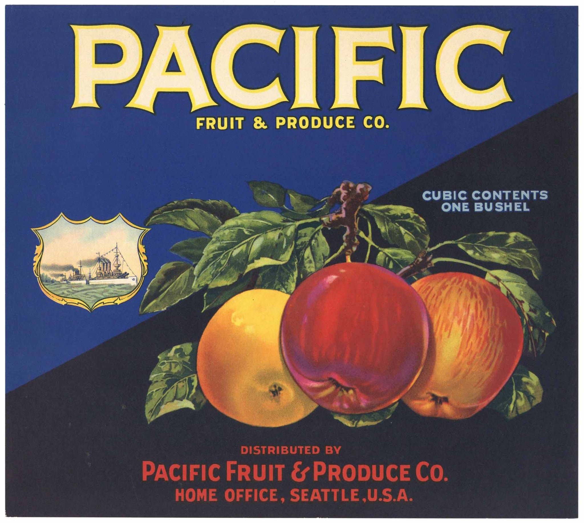 Pacific Brand Vintage Washington Apple Crate Label variation