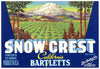 Snow Crest Brand Vintage Pear Crate Label, no zipcode