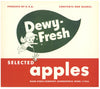 Dewy-Fresh Brand Apple Crate Label