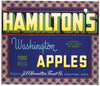 Hamilton's Brand Wenatchee Washington Apple Crate Label