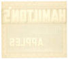 Hamilton's Brand Wenatchee Washington Apple Crate Label