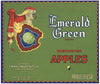 Emerald Green Brand Vintage Yakima Washington Apple Crate Label