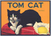 Tom Cat Brand Vintage Lemon Crate Label