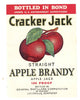 Cracker Jack Brand Vintage Louisville Apple Brandy Label