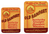 Old Rampart Brand Vintage Louisville Kentucky Whiskey Label Set of 2