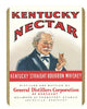 Kentucky Nectar Brand Vintage Louisville Kentucky Whiskey Label