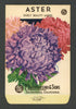 Aster Vintage Lagomarsino Seed Packet, Early Beauty Mixed